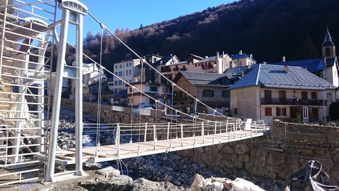 Construction passerelle DUCOS à Barèges