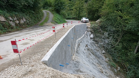 Ouvrage soutènement Lourdios