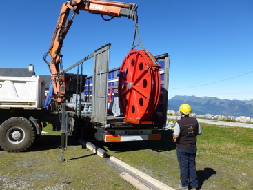 déchargement des pièces constructeur