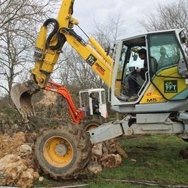 Travaux à la Tour médiévale Sault de Navailles